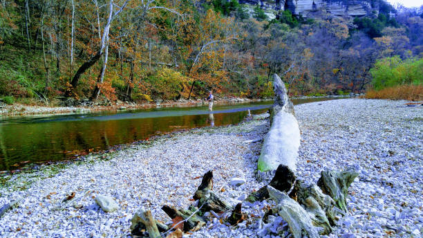 Ozark mountain river adventure, James river near Galena Mo
