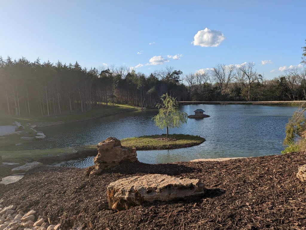 Lake view in Ozark mountains